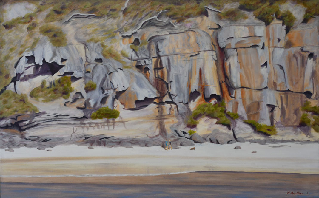 Rock on 76x122cm $1000
